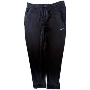 Nike Mens Sweatpants XL Black Swoosh Joggers Fleece Athletic Lounge